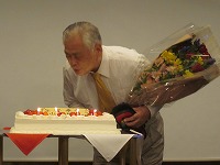 山村穂積先生の傘寿のお祝い
